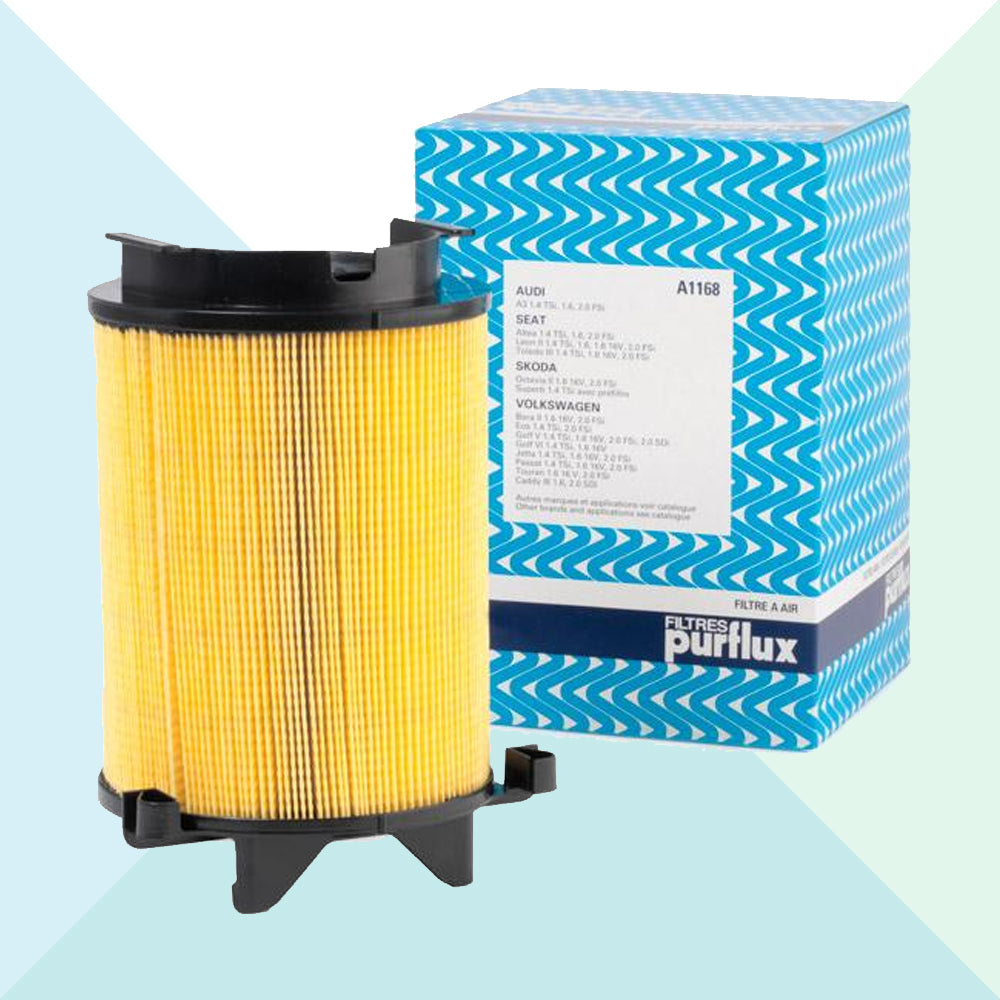 Purflux Filtro Aria Cartuccia Filtro per Audi Seat Volkswagen A1168 (8632608817489)