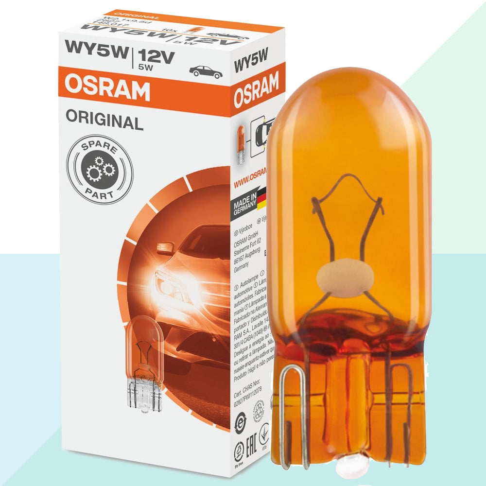 Osram Original Line 2827NA WY5W Lampadina Indicatore Direzione Arancione 12V Auto (9309496967505)