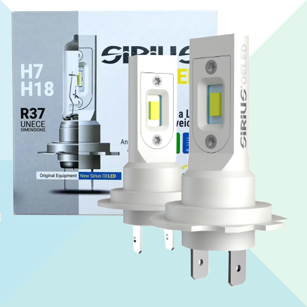 2 Lampadine LED Sirius H7 H18, 6000K Ice White, Dimensioni Originali, Senza Adattatori - Foto 7