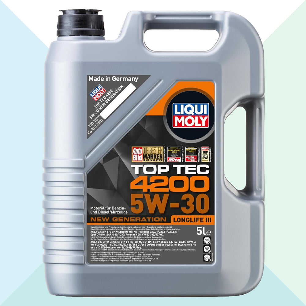 Liqui Moly 8973 Olio Motore Auto Top Tec 4200 5W30 C3 Longlife VW 504 / 507 5 Litri (7677535453404)