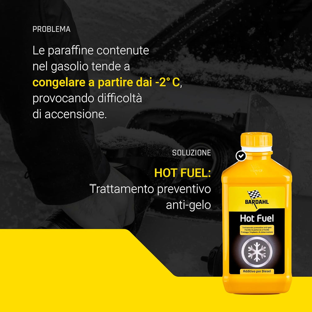 Bardahl Hot Fuel Additivo Anticongelante Per Gasolio 1 litro 121039 (5672165605534)