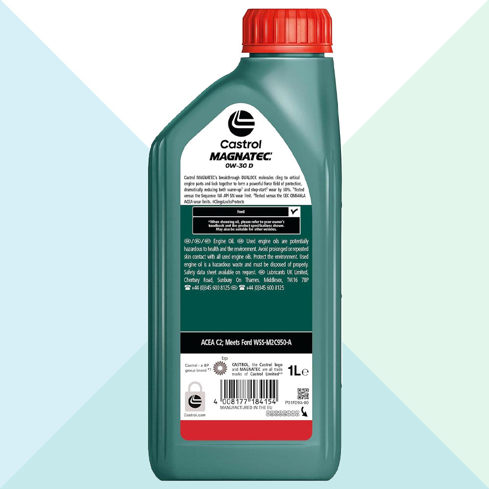 Castrol Magnatec 15F67C Olio Motore Auto 0W30 D C2 Ford WSS-M2C950-A Dualock 1 Litro (9784229593425)