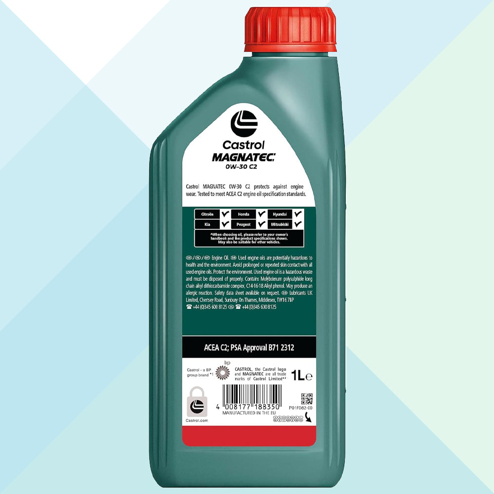Castrol Magnatec 15F6BF Olio Motore Auto 0W30 C2 Peugeot PSA B71 2312 1 Litro (9784199774545)