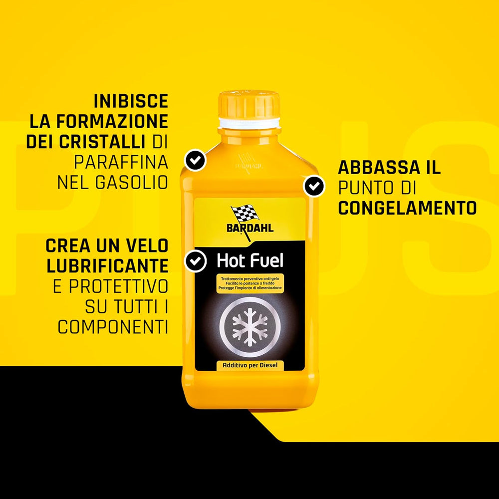 Bardahl Hot Fuel Additivo Anticongelante Per Gasolio 1 litro 121039 (5672165605534)