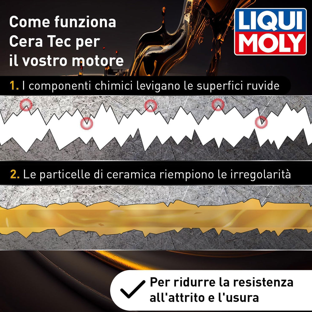 Ceratec 3721 Liqui Moly Trattamento Ceramico Motore Antiattrito Antiusura Promo Pack 6 Pz (7890741035228)
