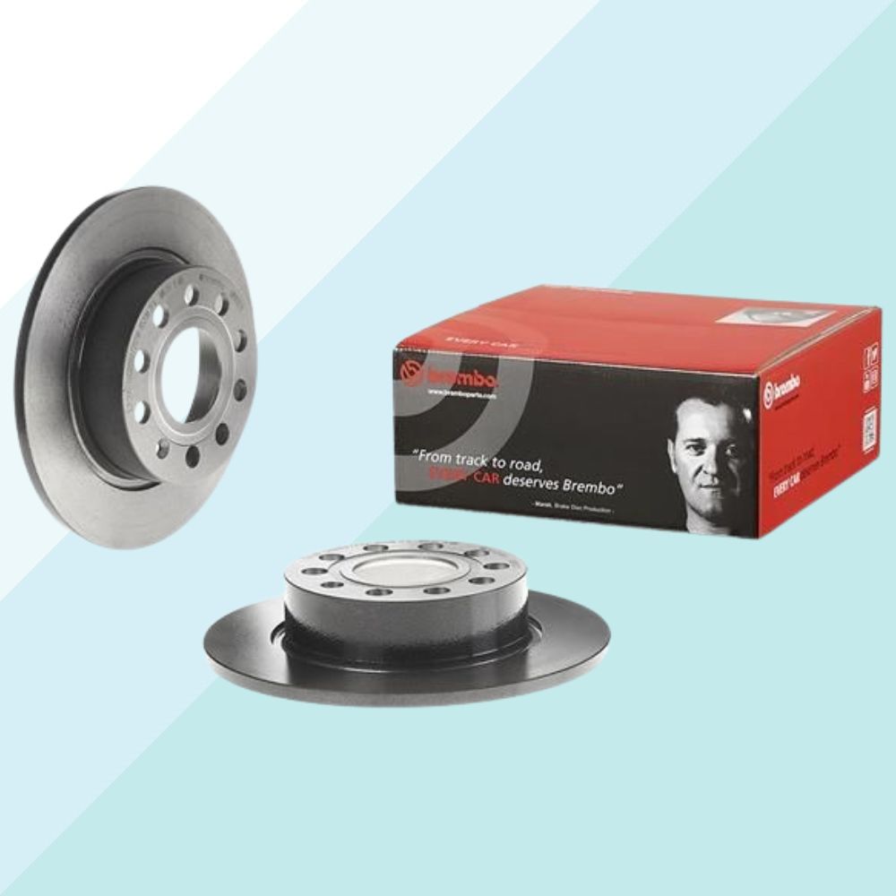 Brembo 08.9502.11 Kit Dischi Freno Verniciato Lato Posteriore per Audi Seat Skoda VW (10155626299729)