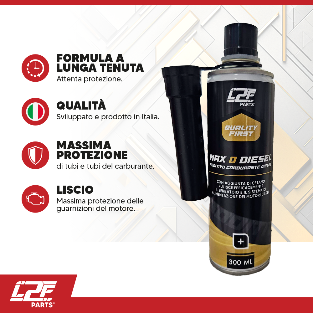 L2F Max-o-diesel Additivo Detergente Sistema Alimentazione Motori DIesel L2F101 (8790299214161)