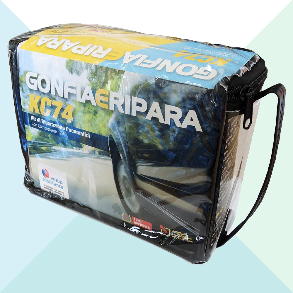 Intec Kit Gonfia e Ripara Auto 2 Anni Inclusa Polizza Europ Assistance KC74 (7927820681436)