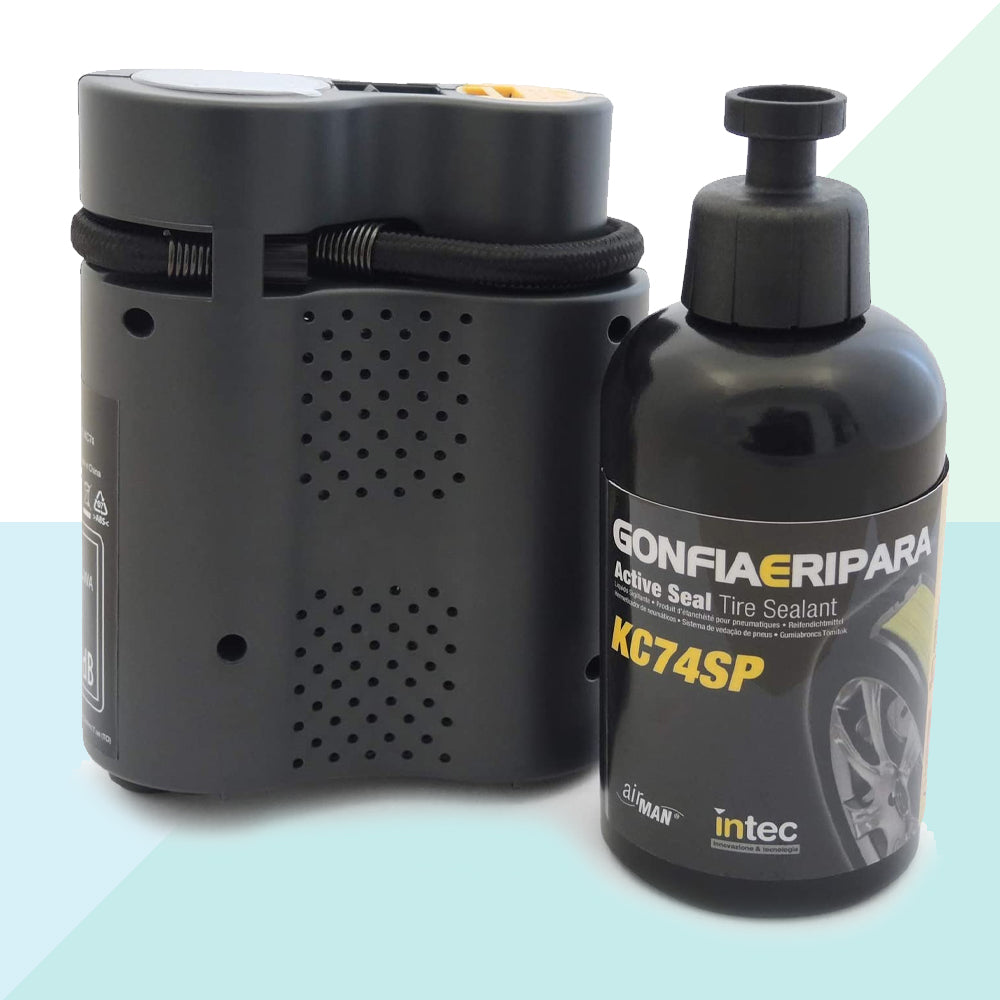 Intec Kit Gonfia e Ripara Auto 2 Anni Inclusa Polizza Europ Assistance KC74 (7927820681436)