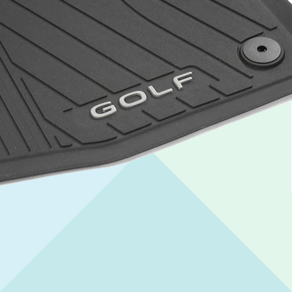 Tappetini gomma Volkswagen Golf VIII Anteriori e Posteriori Originali 5H106150082V (7939323265244)