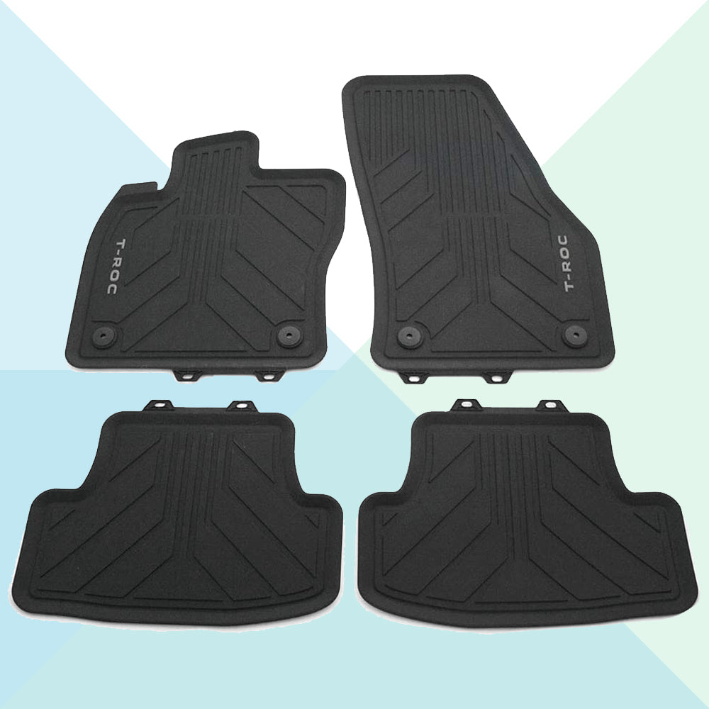 Tappetini gomma Volkswagen T-Roc Anteriori e Posteriori Originali 2GA06150082V (7895007756508)