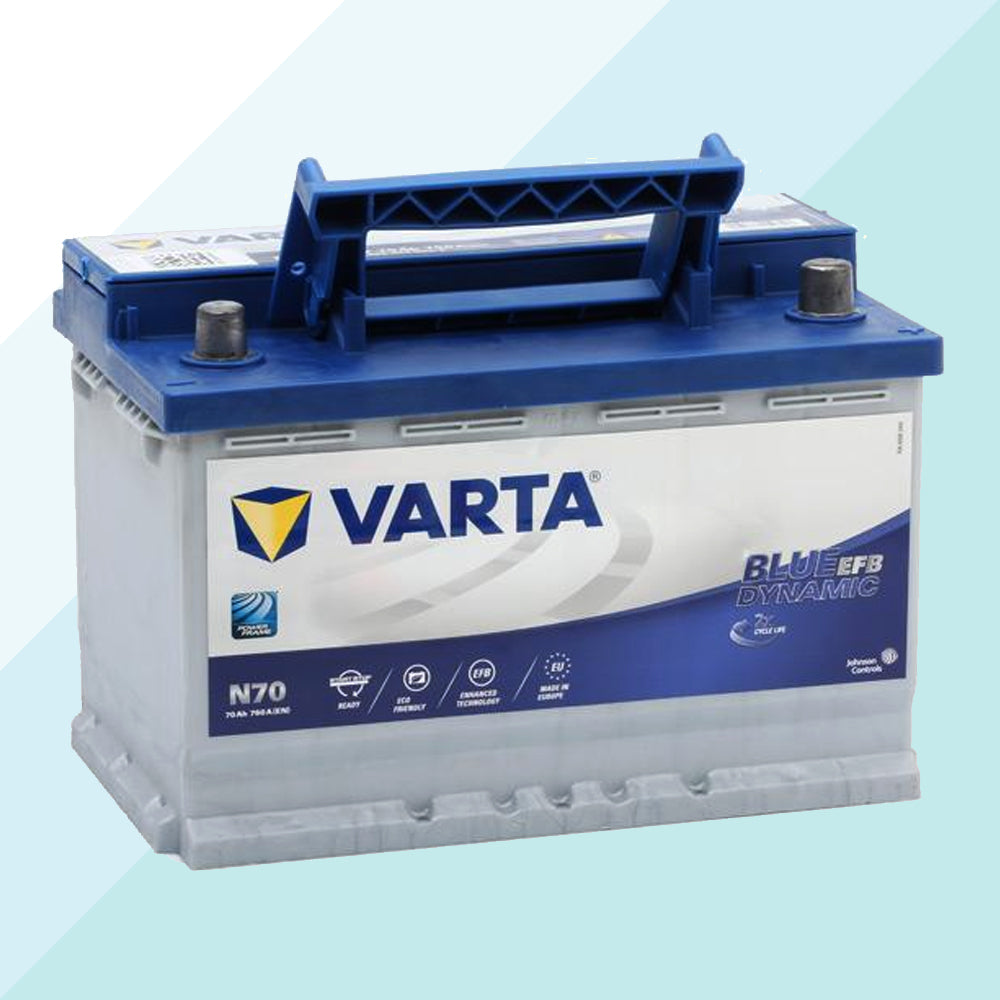 VARTA N70 Blue Dynamic EFB 12V 70Ah 760A Autobatterie Start-Stop