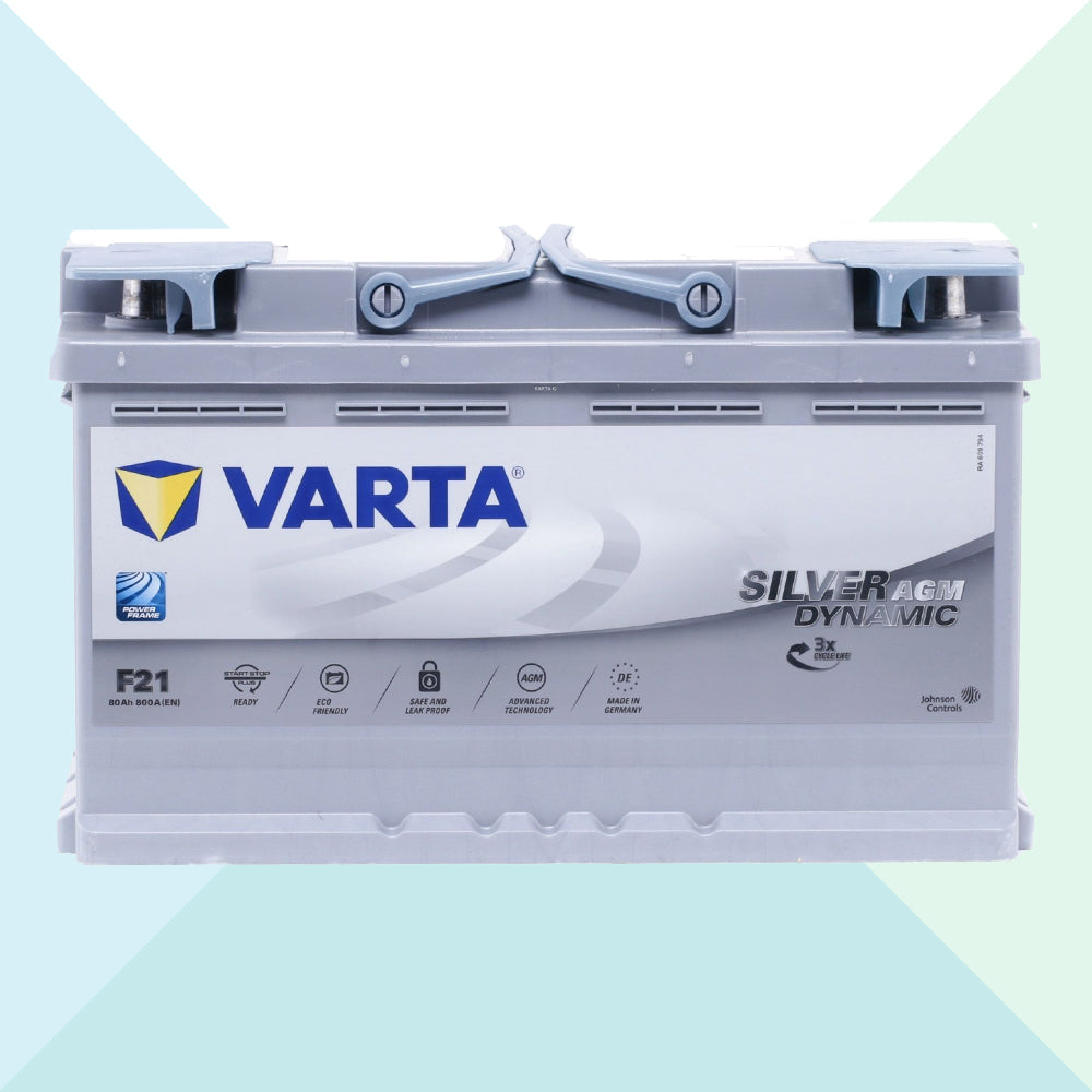 Batterie 580901080D852 VARTA SILVER dynamic, F21 12V 80Ah 800A B13 Batterie  AGM ➤ VARTA F21 pas cher en ligne