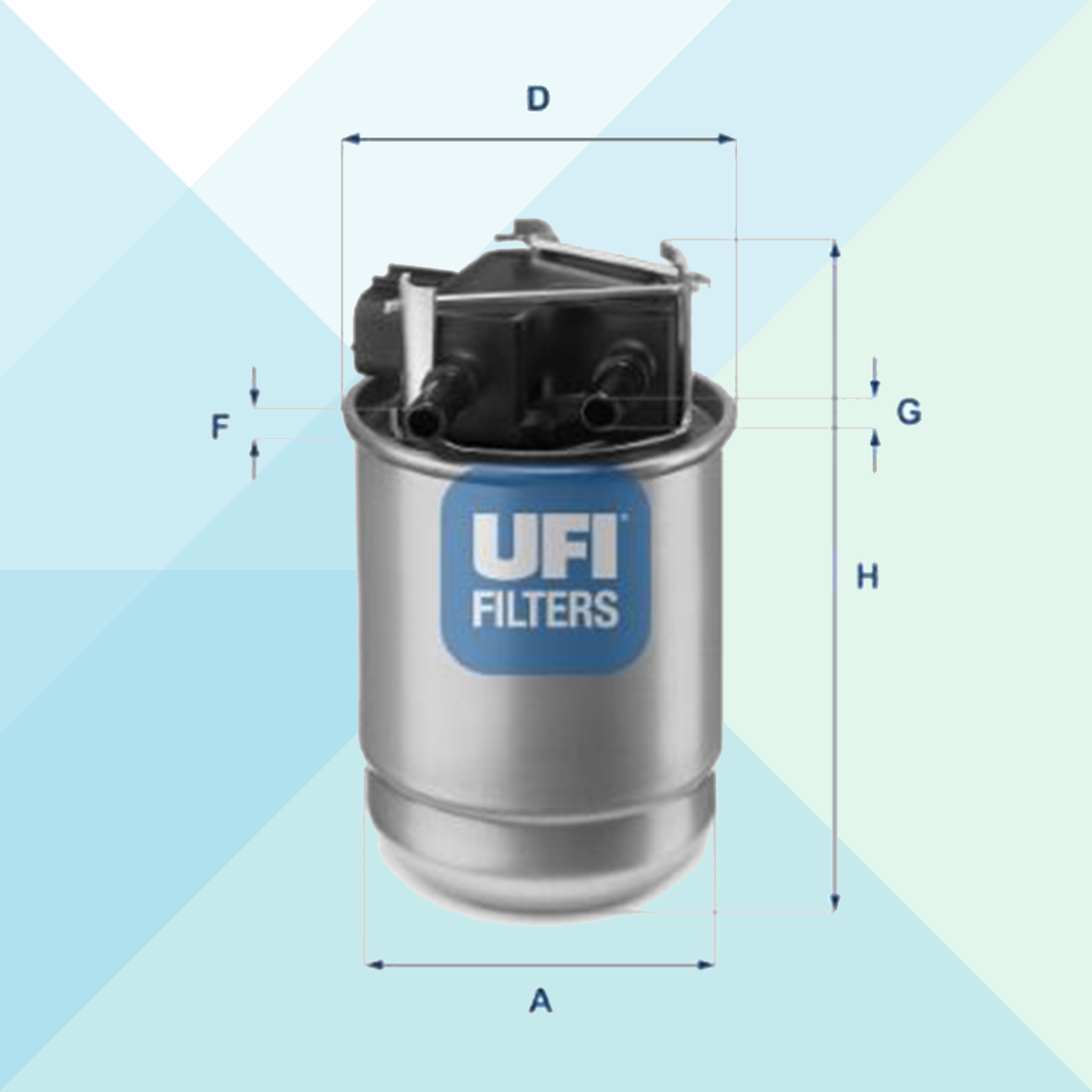 Ufi Filtro Carburante Nissan Renault 55.517.00 (7871249547484)