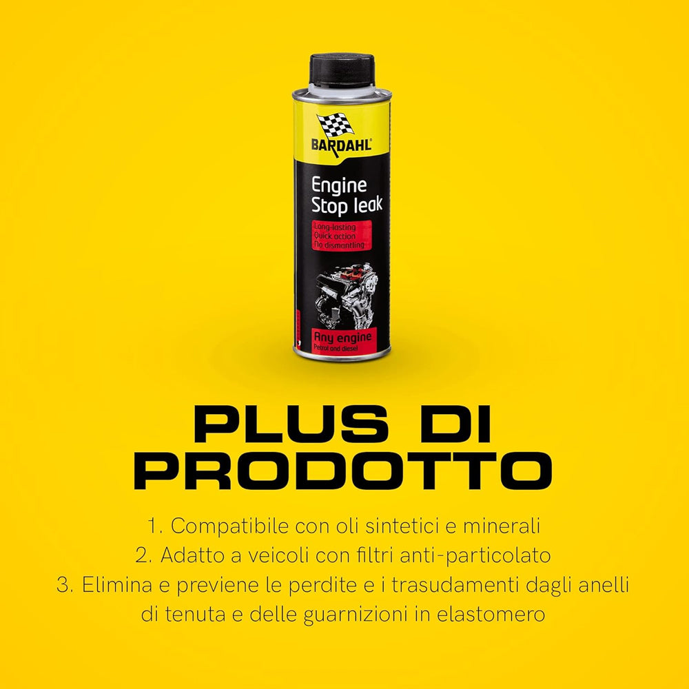 Bardahl Engine Stop Leak Additivo Stop Perdite Olio Motore 300 ml 145023 (5671807484062)