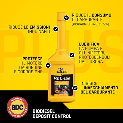 Bardahl Top Diesel Trattamento Multifunzionale Gasolio 250 ml 120018 (5672059076766)
