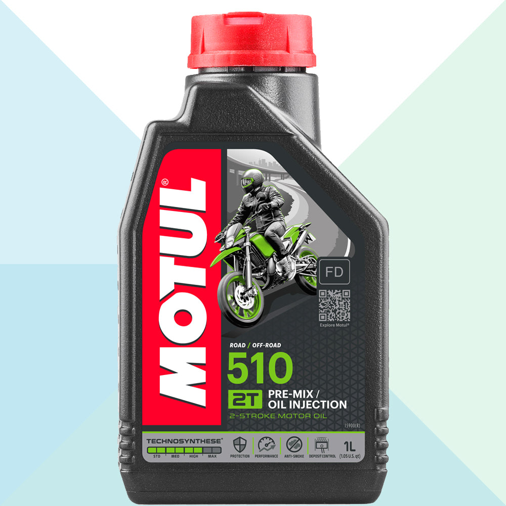 Motul 104028 Olio Motore Moto 510 2T Olio Miscela Moto 2 Tempi Technosynthese 1 Litro (7721006432476)
