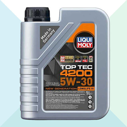 Liqui Moly 8972 Olio Motore Auto Top Tec 4200 5w30 C3 Longlife VW 504 / 507 1 Litro (7940940005596)