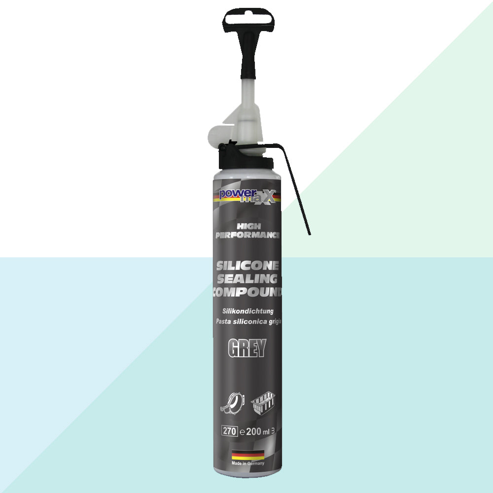 Powertec PT39762 Pasta Ossimica Grigia Guarnizione Siliconica Alte Temperature 200 ml (9236609204561)