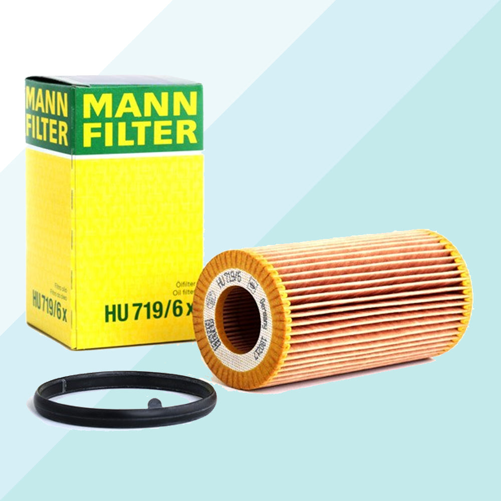 Mann-Filter HU719/6X Filtro Olio Cartuccia Filtro con Guarnizione per Audi Seat Volkswagen (8896702513489)