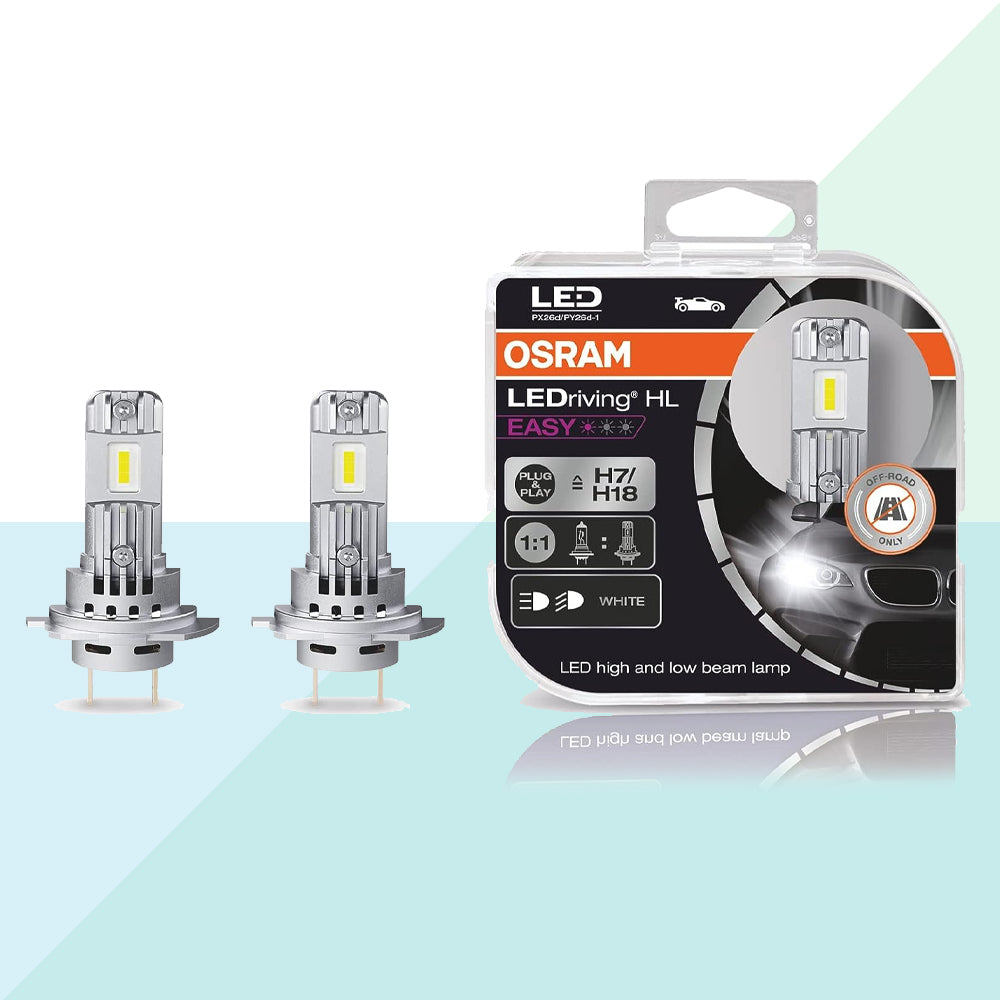 Osram Coppia Lampade LED H7 LEDriving 6000K 12V Auto Moto 67210CW