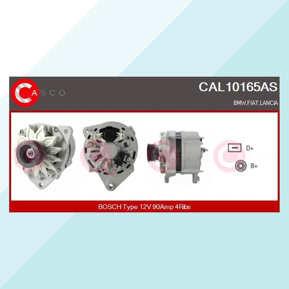 Casco Alternatore 12V 90A con Regolatore Integrato Per Fiat Tempra Tipo CAL10165AS (8640848134481)