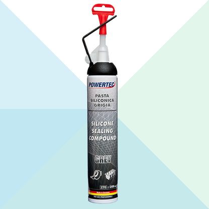 Guarnizione Siliconica Grigia Pasta Mastice Alte Temperature Motore Auto Sus - Foto 4