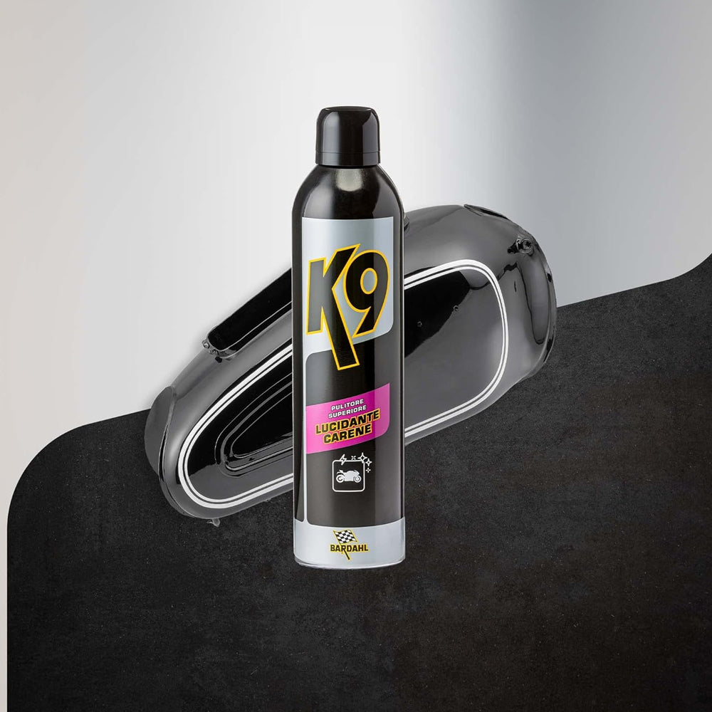 Bardahl 645028 K9 Lucidante Superiore Spray Carene Moto Schiumoso Plastiche e Gomme (8781228245329)