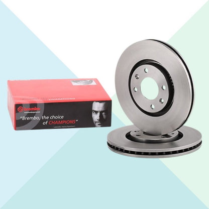 Brembo 09.876.010 Coppia Dischi Freno Ventilati per Citroen Opel Peugeot