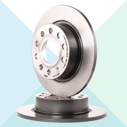 Brembo 08.9502.11 Kit Dischi Freno Verniciato Lato Posteriore per Audi Seat Skoda VW (10155626299729)