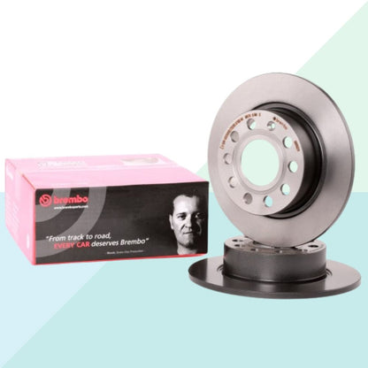 Brembo 08.9502.11 Kit Dischi Freno Verniciato Lato Posteriore per Audi Seat Skoda VW (10155626299729)