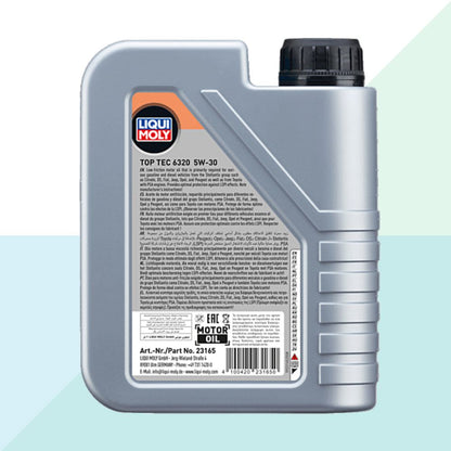 Liqui Moly 23165 Olio Motore Auto Top Tec 6320 5w30 ACEA C3, API SP 1 Litro