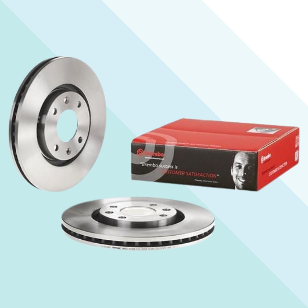 Brembo 09.876.010 Coppia Dischi Freno Ventilati per Citroen Opel Peugeot