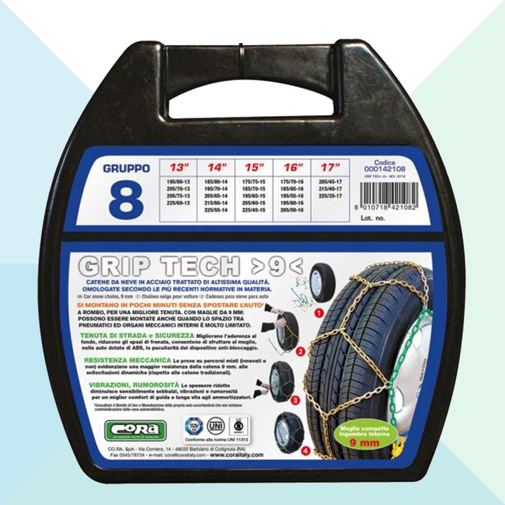 Cora Catene Da Neve Grip Tech 9mm Gruppo 8 000142108 (7352222744796)
