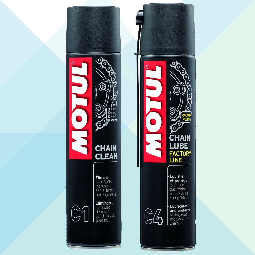 Motul Kit Pulizia e Lubrificazione C1 Pulitore Catena Moto C4 Grasso Catena Moto 102980+102983 (7643011154140)