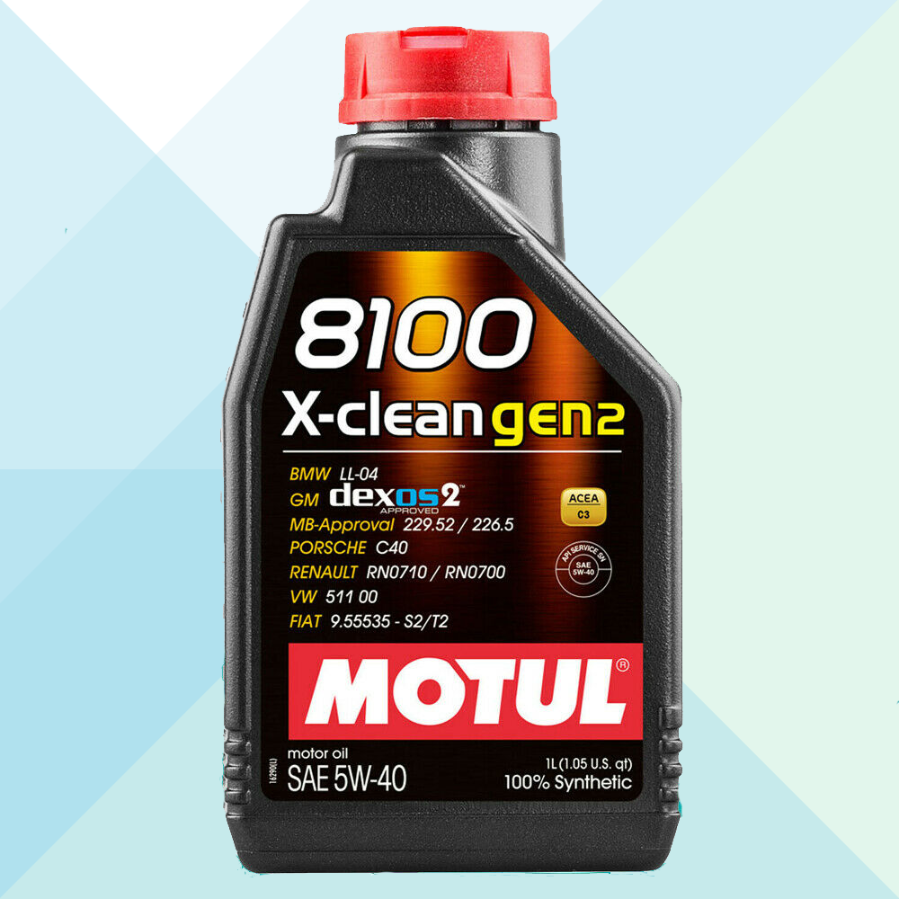 Motul Olio Motore 8100 X-Clean GEN2 5W40 Acea C3 API SN CF 100% Sintetico 1 LT 109761 (7621883396316)