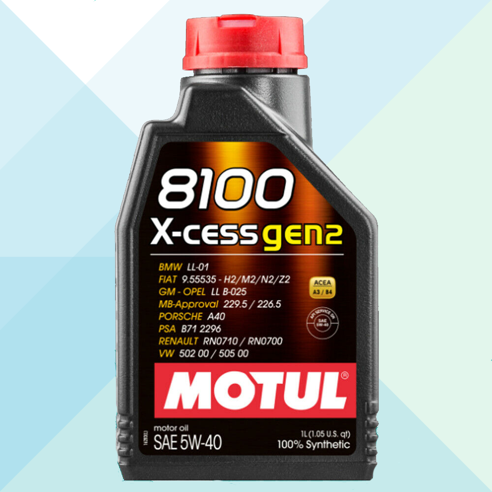 Motul Olio Motore Auto 8100 X-CESS 5W-40 Acea A3/B4 BMW LL01 100% Sintetico 1 LT 109774 (7631097463004)