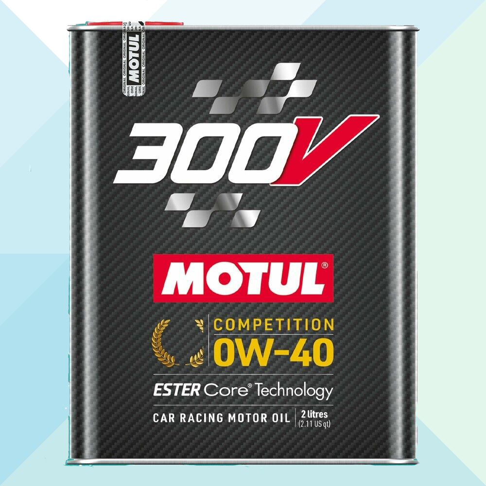 Motul Olio Motore 300V Competition 0W40 Ester Core Racing Auto 100% Sintetico 2L 110814 (7720159379676)
