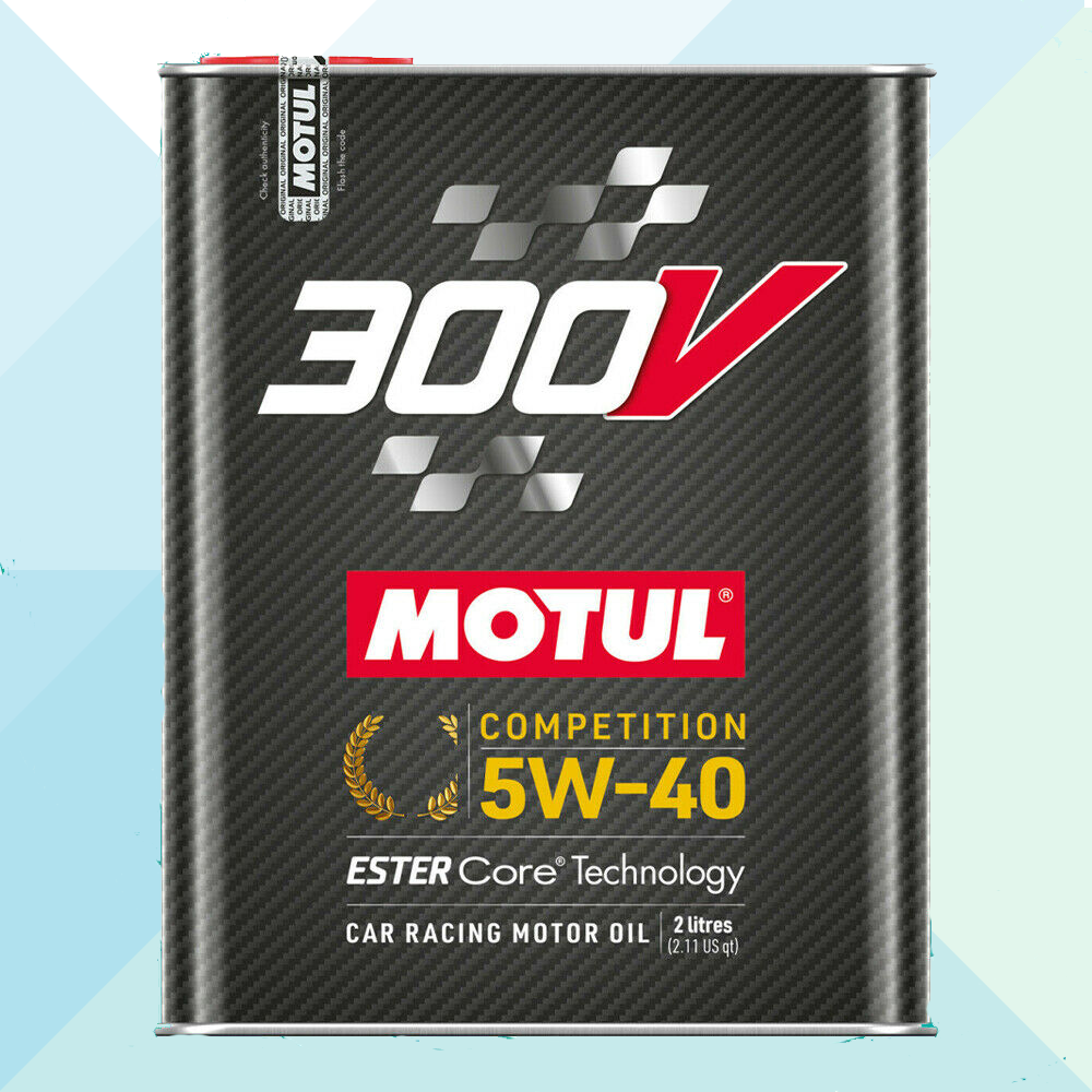 Motul Olio Motore 300V Competition 5W40 Ester Core Racing Auto 100% Sintetico 2L 110817 (7642963509468)