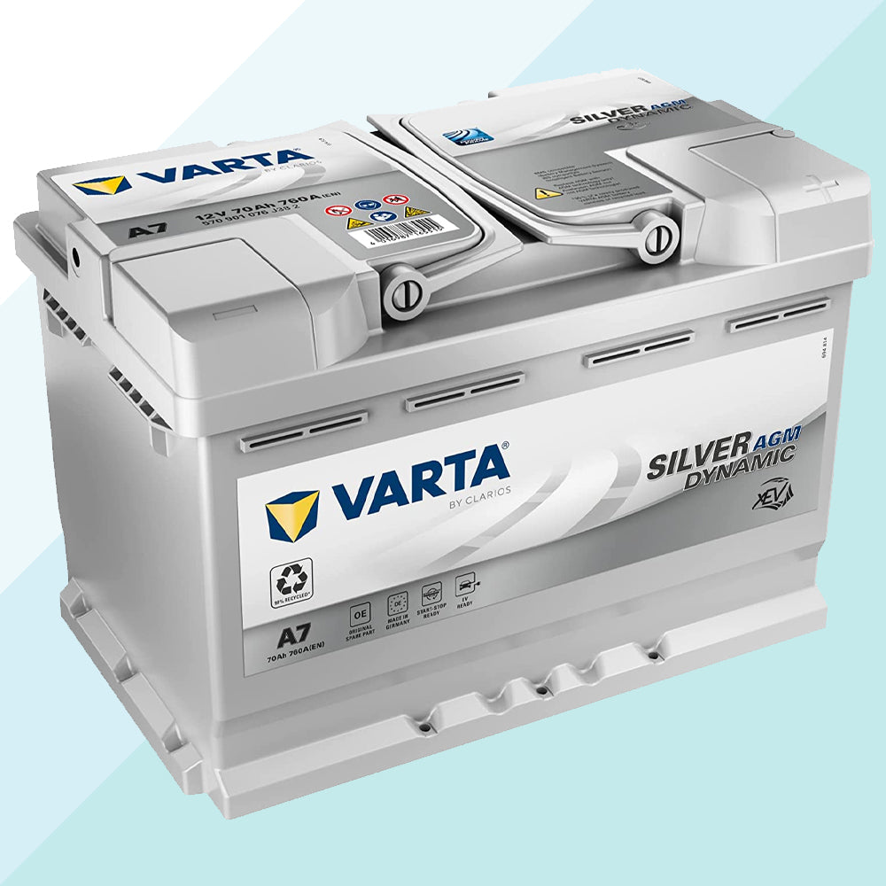 Batteria Auto Varta E39 Silver Dynamic AGM Start & Stop 70 Ah 12V 760A 570901076 (6669826195614)