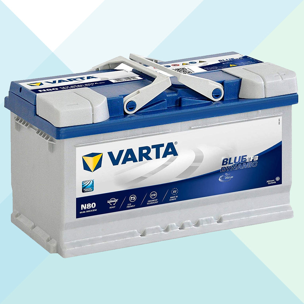 Varta Batteria Auto N80 EFB 80 AH 800A Start & Stop Blue Dynamic 58050 –  Ricambi Auto 24
