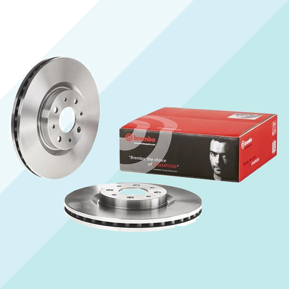 Brembo Kit Dischi Freno Assale Anteriore Autoventilati per Delta III Serie 09.5180.30 (7825427333340)