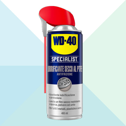 WD-40 Specialist Lubrificante Spray Secco al PTFE Anti Frizione 400ml 39395/46 (5792381730974)