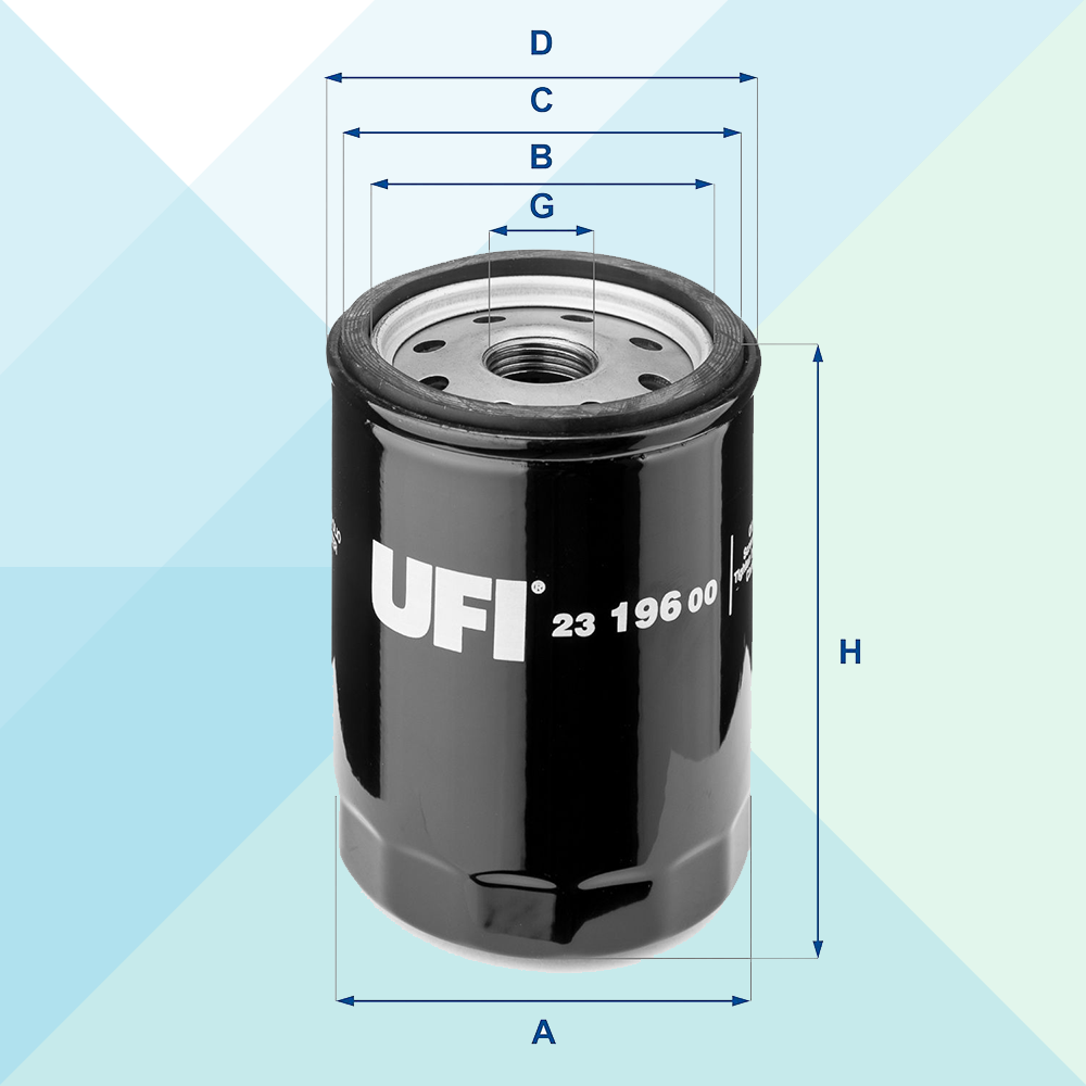 UFI Filtro Olio 23.196.00 (6679372660894)