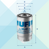 Ufi Filtro Carburante Fiat 24.H2O.02 (7871141707996)