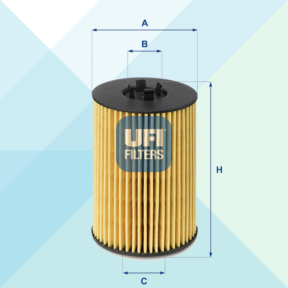 Ufi Filtro Olio Audi Seat Skoda Volkswagen 25.144.00 (7871239356636)