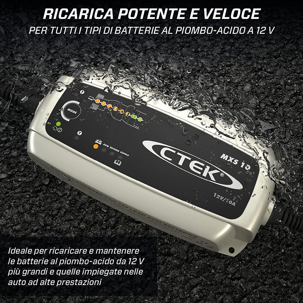 Ctek Intec Caricabatterie Auto Mantenitore Carica 15.8V - 10A MXS10 (7858810978524)