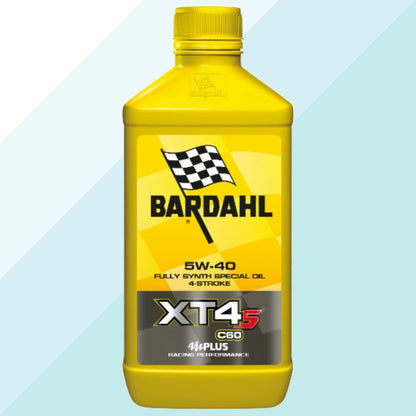 Bardahl 1 Litro Olio Motore Moto 4t XT4-S C60 5W40 100 % Sintetico New 355139 (7783203635420)