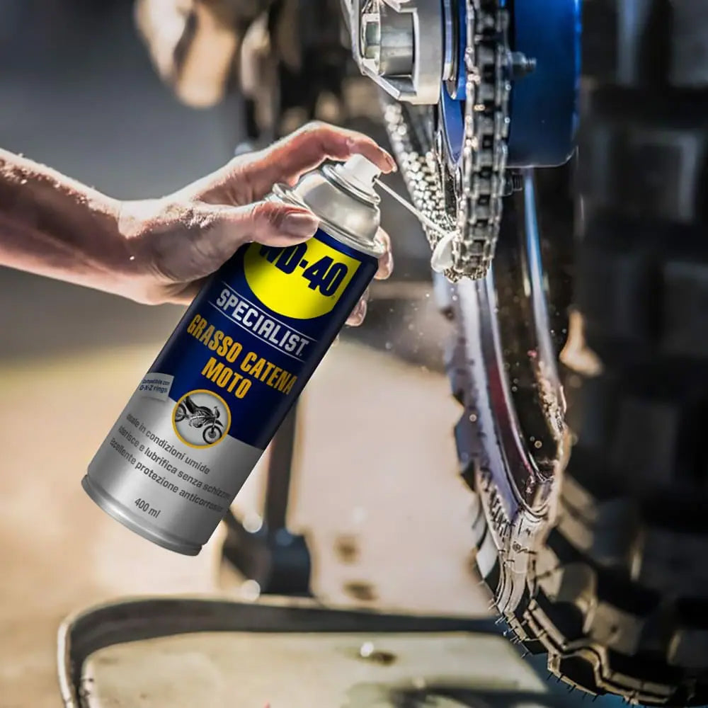WD-40 Specialist Grasso Catena Condizioni Umide Moto 400ml 39788/46 (6031645212830)
