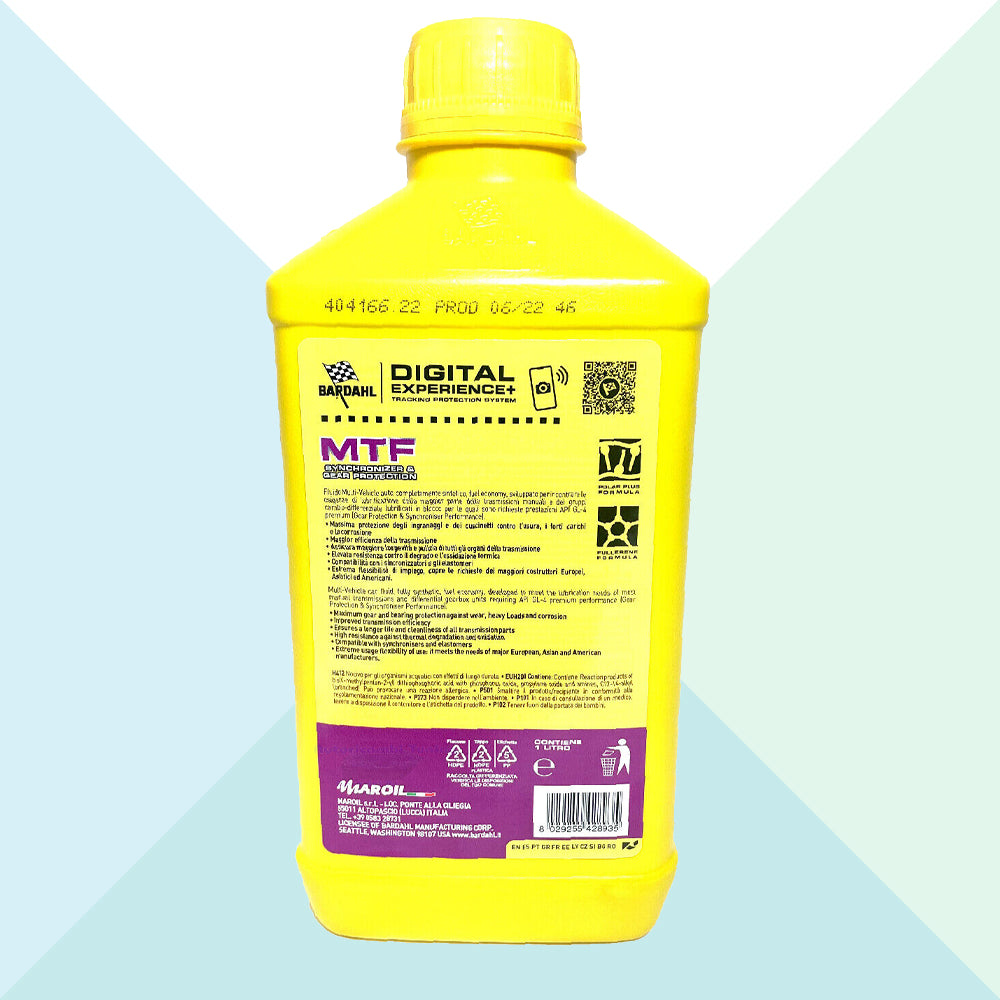 Bardahl MTF 75w80 Olio Trasmissione Manuale 1 lt 428040 (5711793881246)